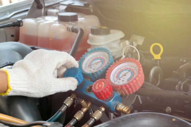 napełnianie klimatyzacji samochodowej